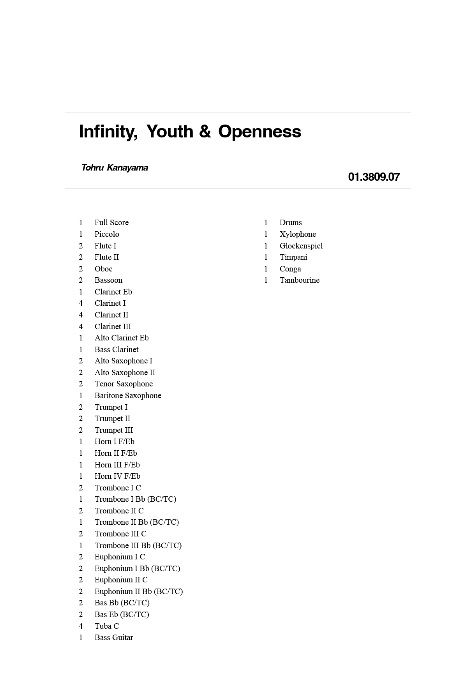 Infinity, Youth and Openness (&) - click here