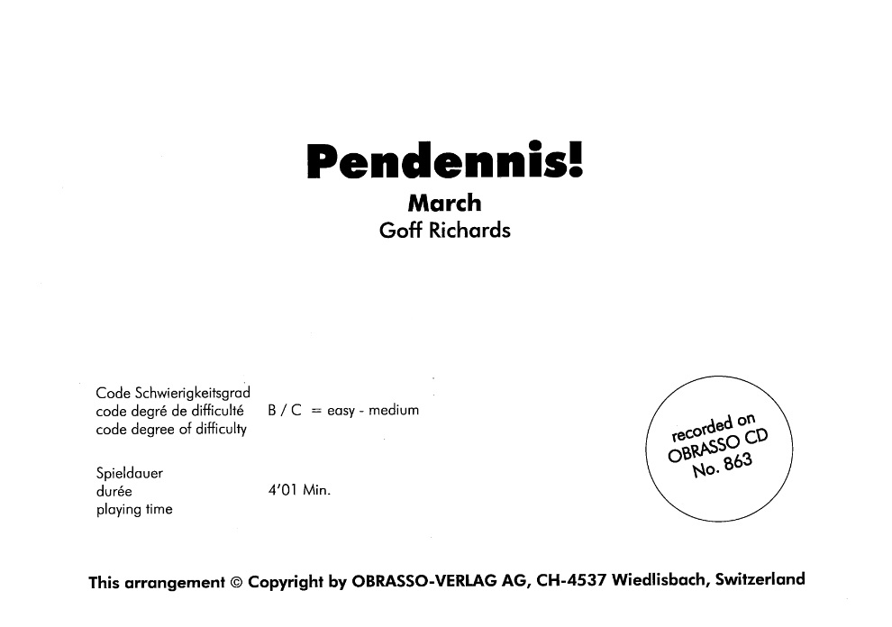 Pendennis! - click here
