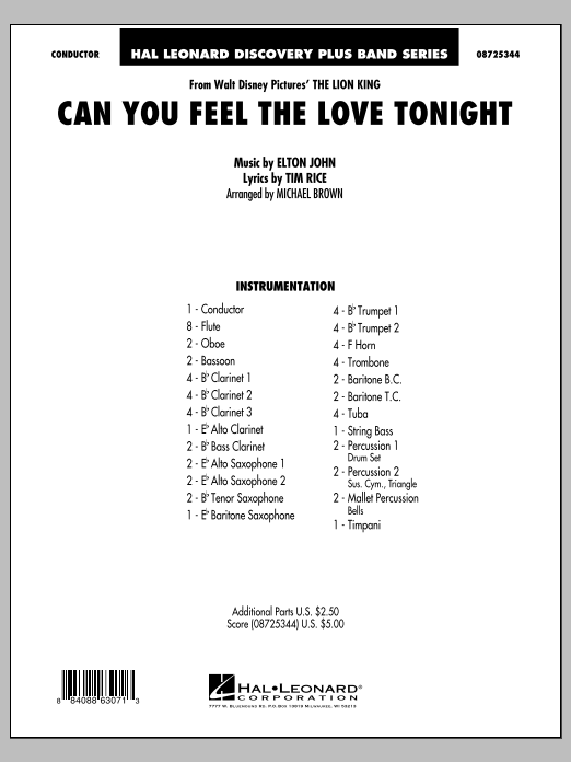 Can You Feel the Love Tonight? (from 'The Lion King') - click here