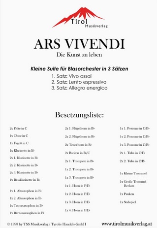 Ars Vivendi (Kunst des Lebens) - click here