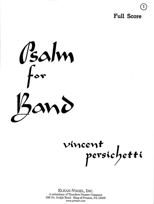 Psalm for Band - click here