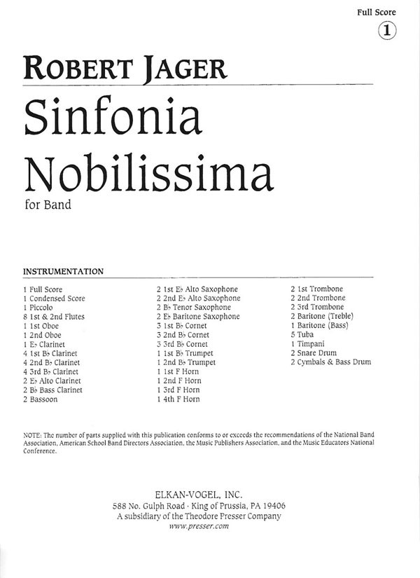 Sinfonia Nobilissima - click here