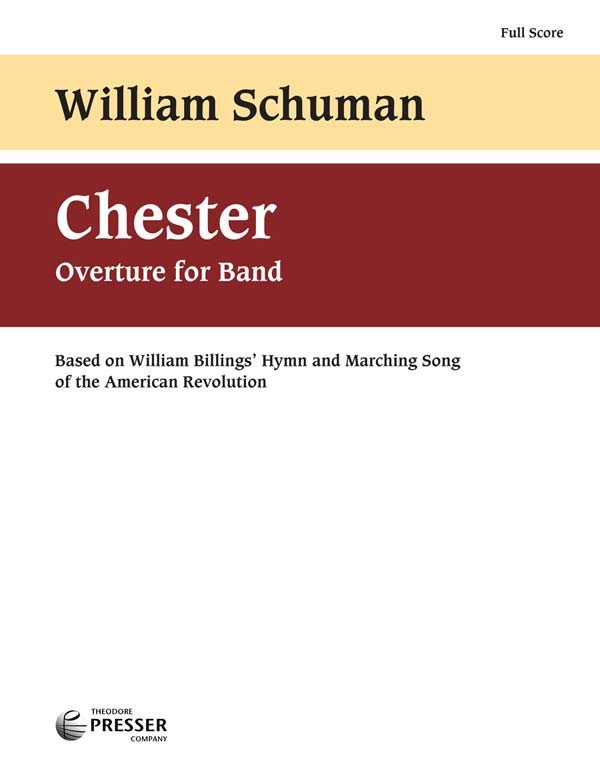 Chester Overture (New England Triptych Mvt.3) - click here