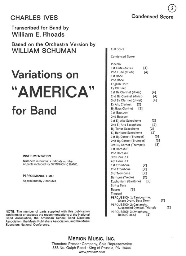 Variations on 'America' - click here