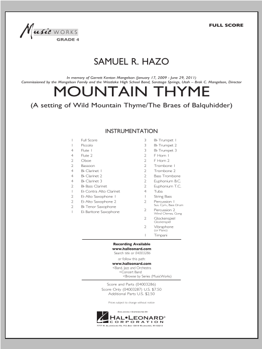Mountain Thyme - click here