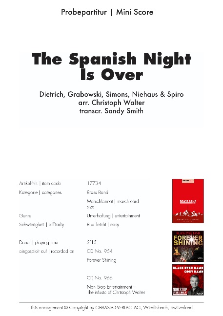 Spanish Night is Over, The - click here
