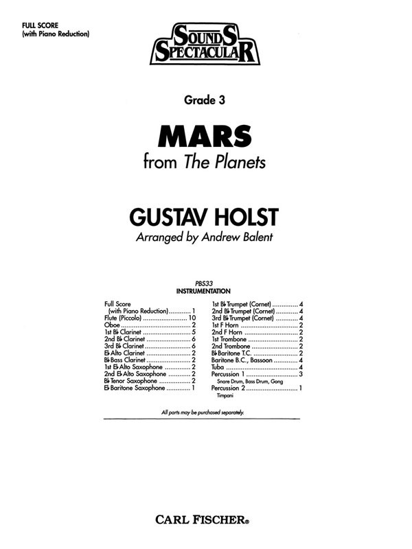 Mars, from 'Planets' - click here