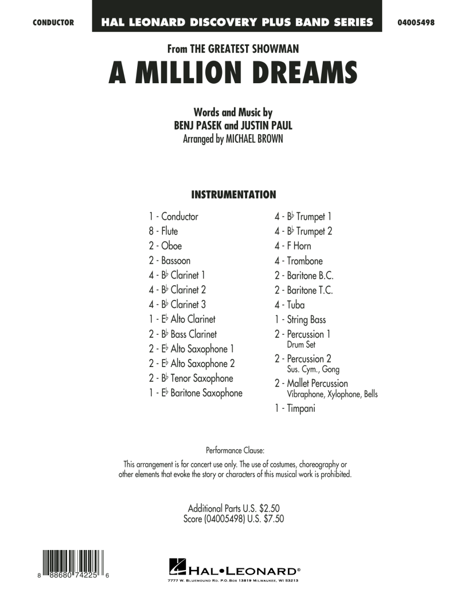 A Million Dreams (from 'The Greatest Showman') - click here