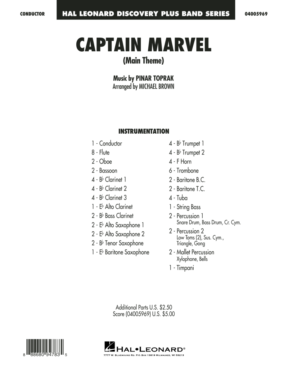 Captain Marvel (Main Theme) - click here