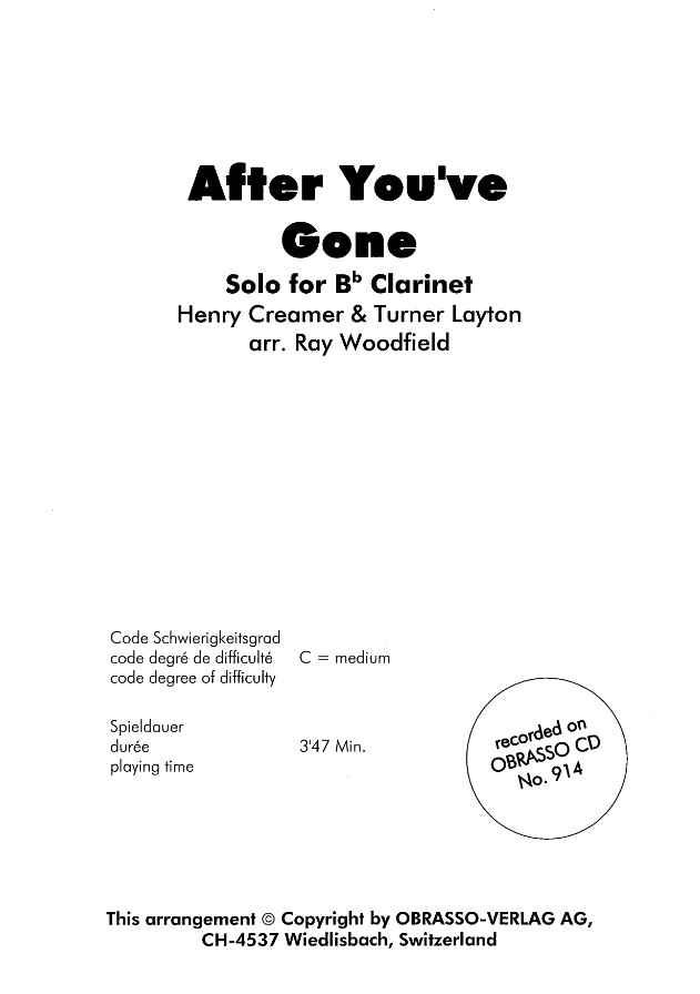 After You've Gone - click here