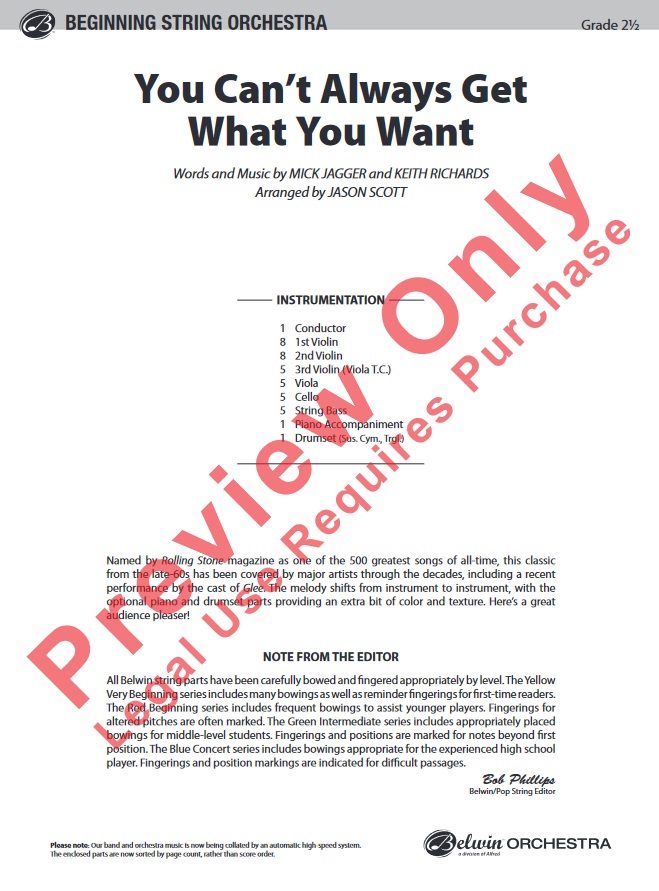 You Can't Always Get What You Want - click here