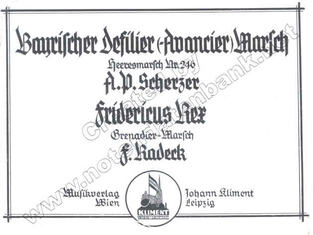 Bayrischer Defiliermarsch (Avancier-Marsch) - click here Bayrischer Defiliermarsch (Avancier-Marsch) - click here