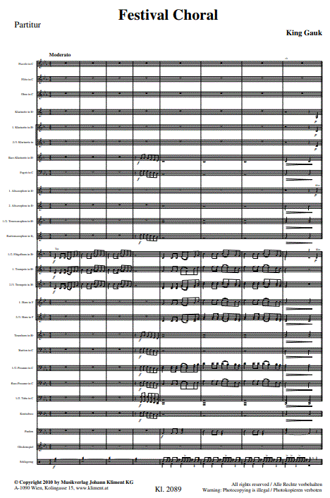 Festival Choral - Sample sheet music