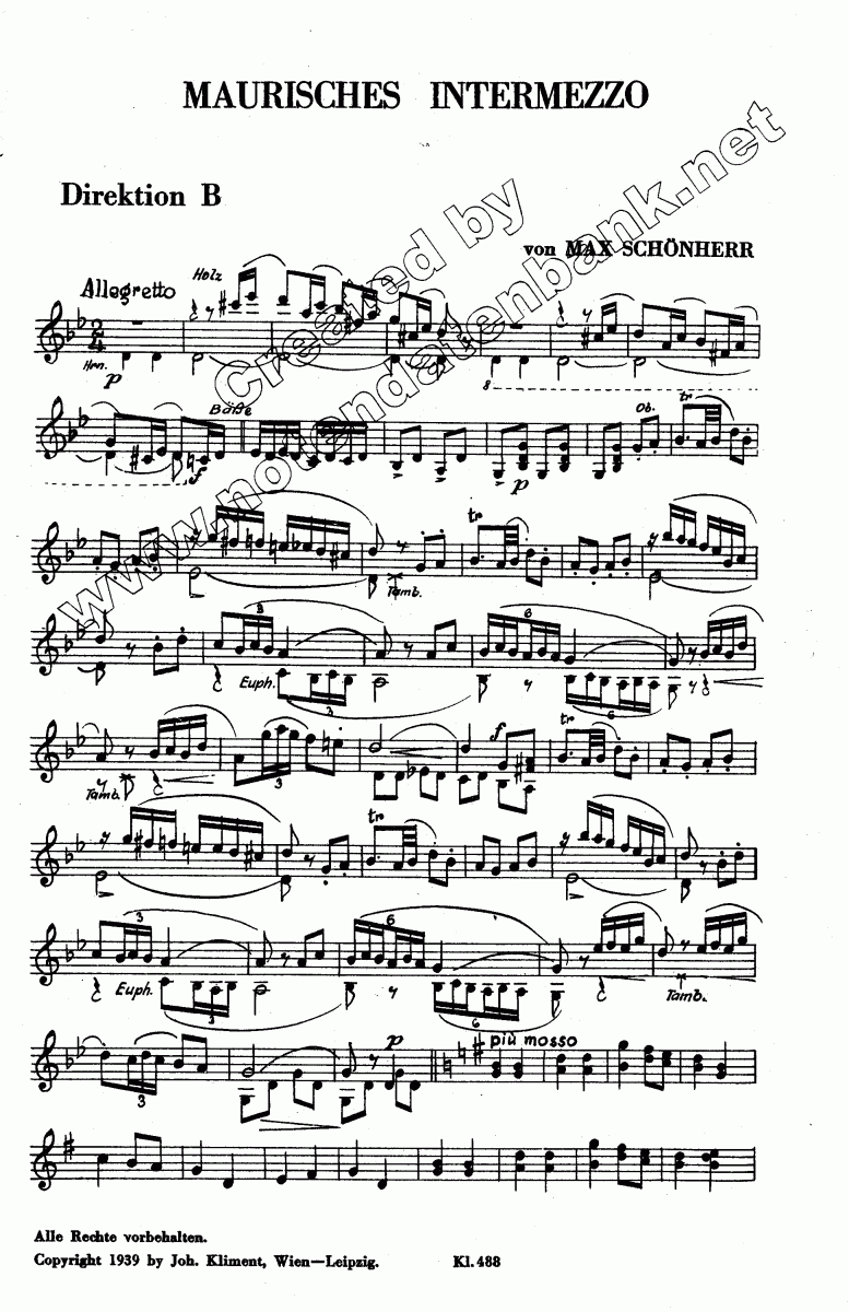 Maurisches Intermezzo - Sample sheet music