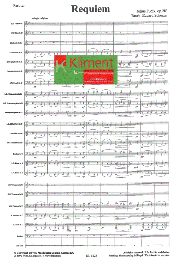 Requiem - Sample sheet music